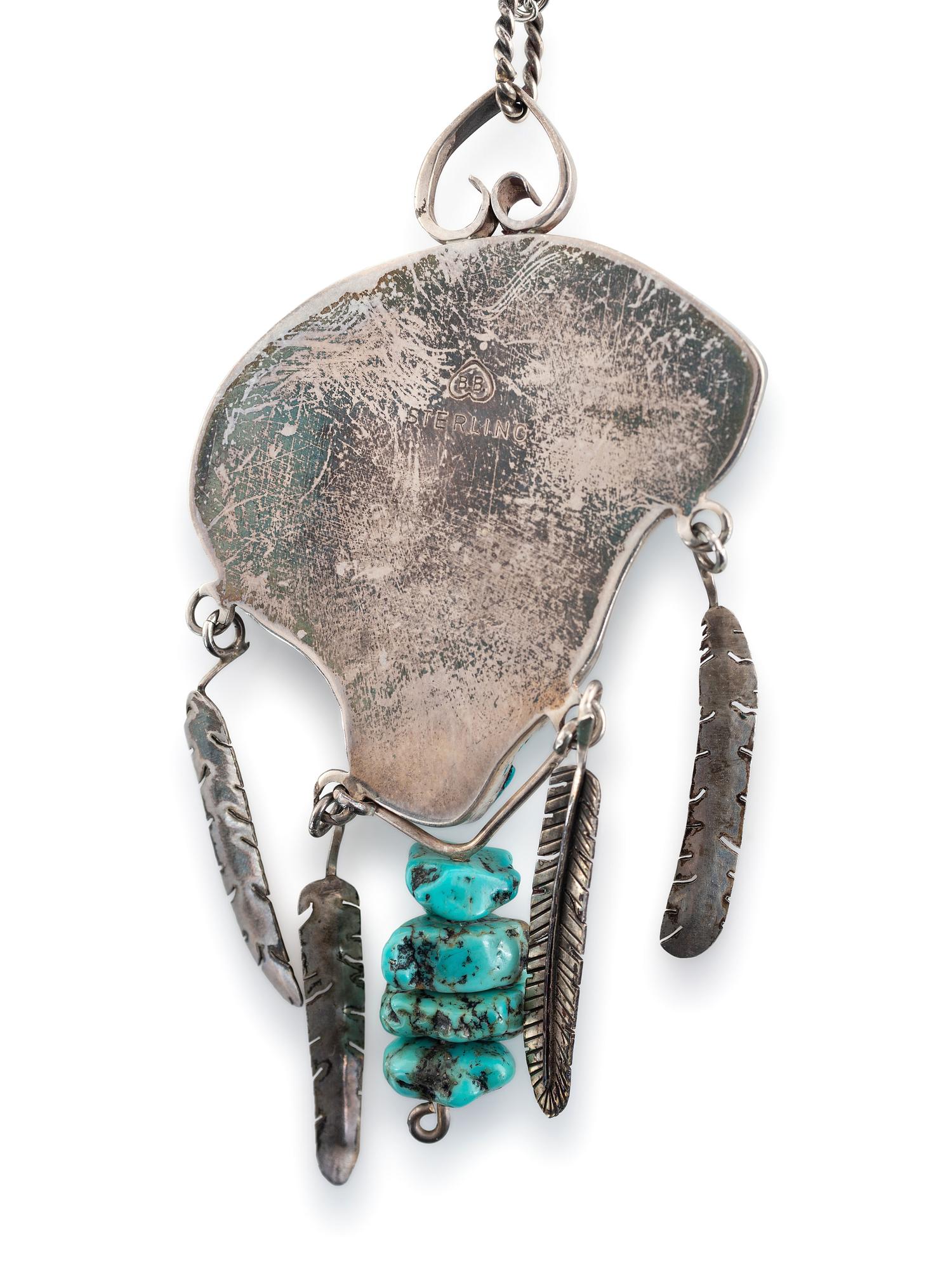 Navajo and Southwestern-style Silver and Turquoise Pendants