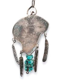 Navajo and Southwestern-style Silver and Turquoise Pendants