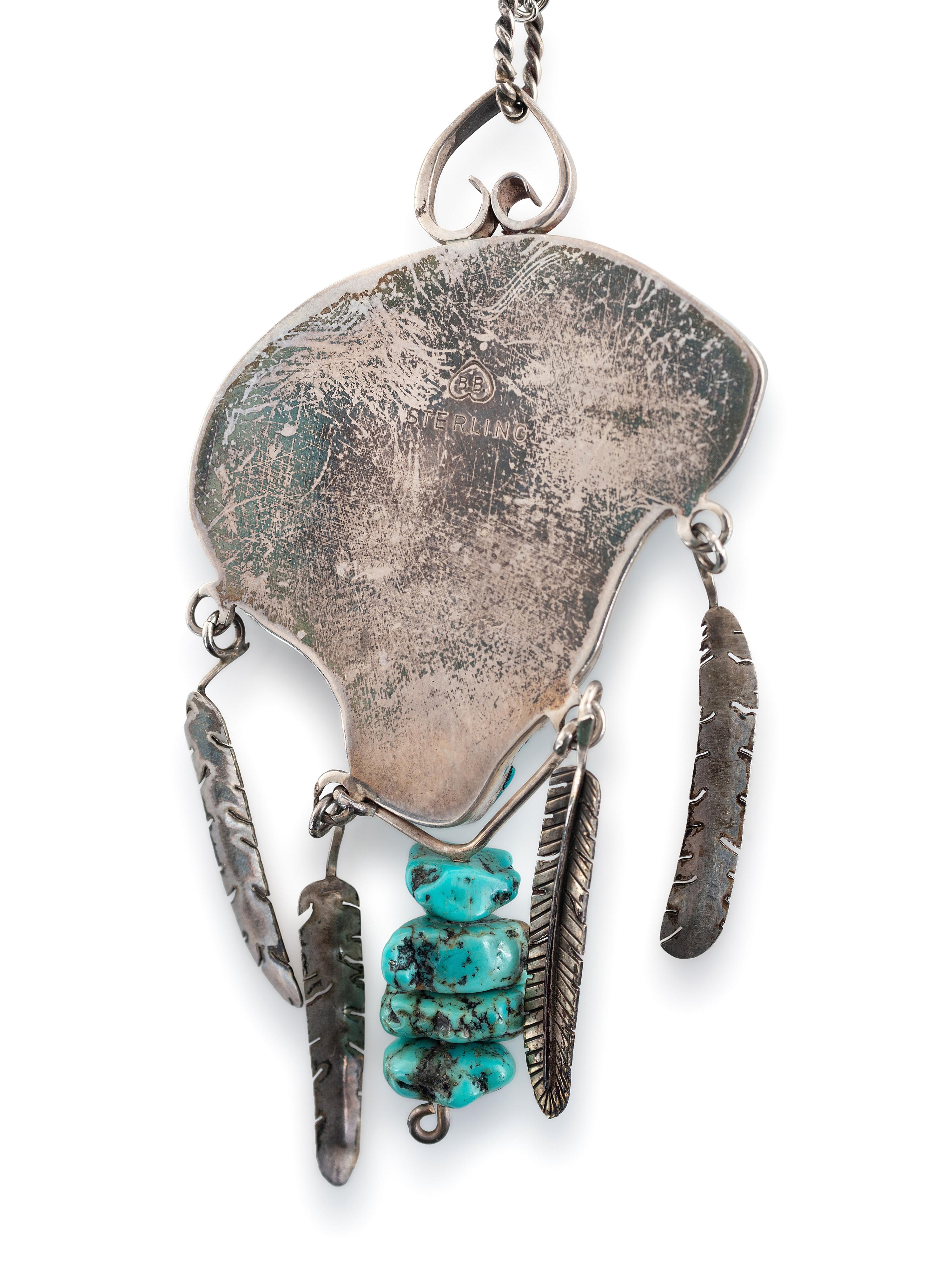 Navajo and Southwestern-style Silver and Turquoise Pendants