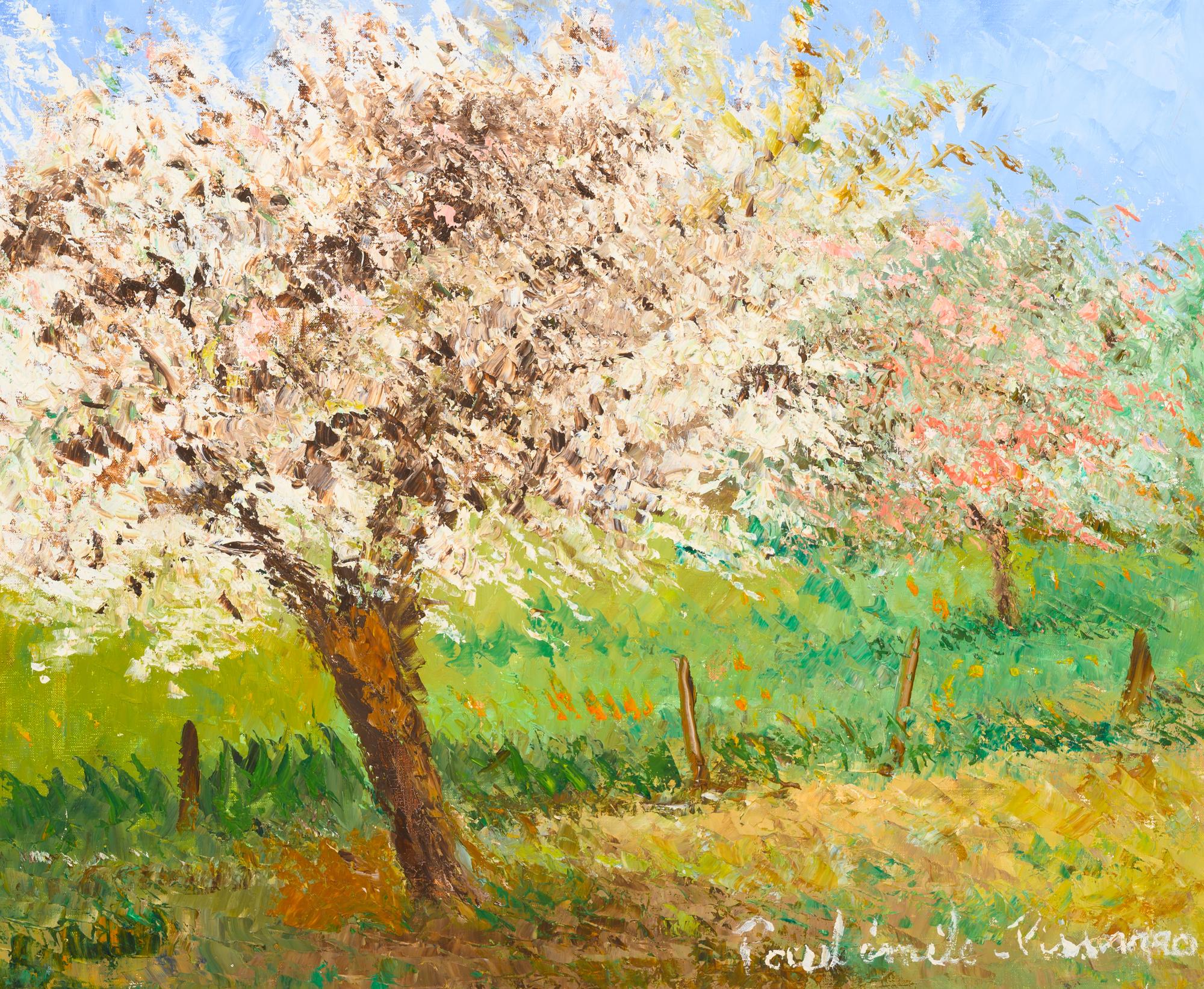 Pommier en fleurs