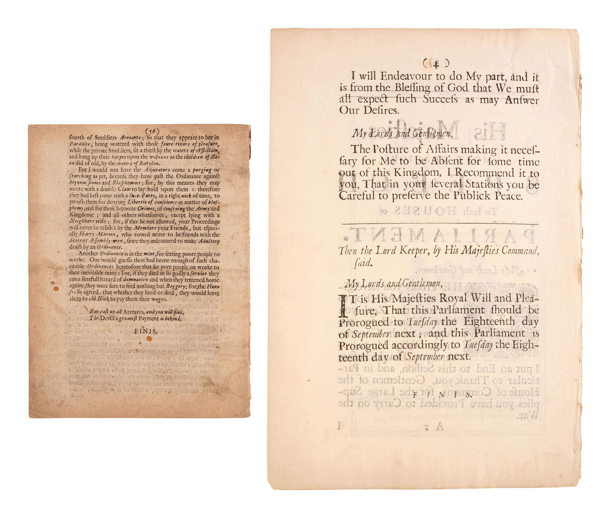 [POLITICS]. A large group of 17th and 18th-century British pamphlets and ephemera.