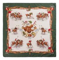 Four Designer Scarves: Two Hermès, Two Gucci