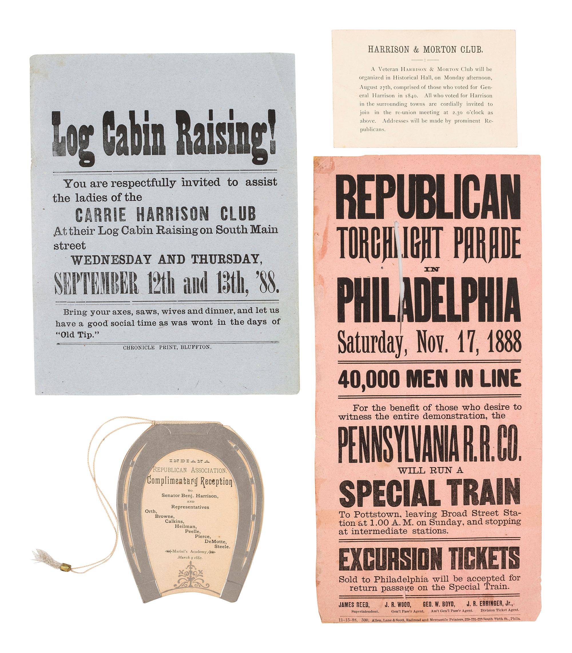 [POLITICS]. A large group of 1870s and 1880s political ephemera, including emerging third parties.