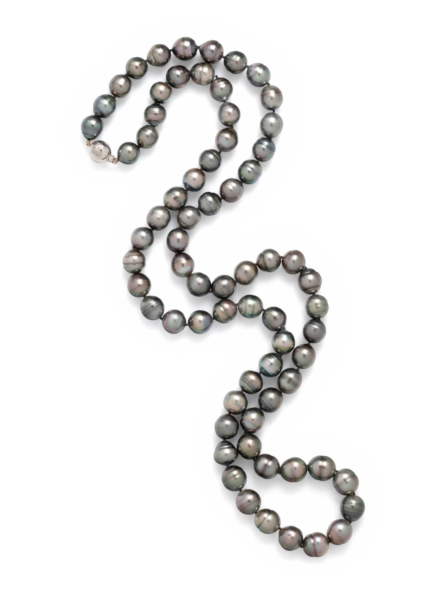 MASTOLONI, CULTURED TAHITIAN PEARL NECKLACE