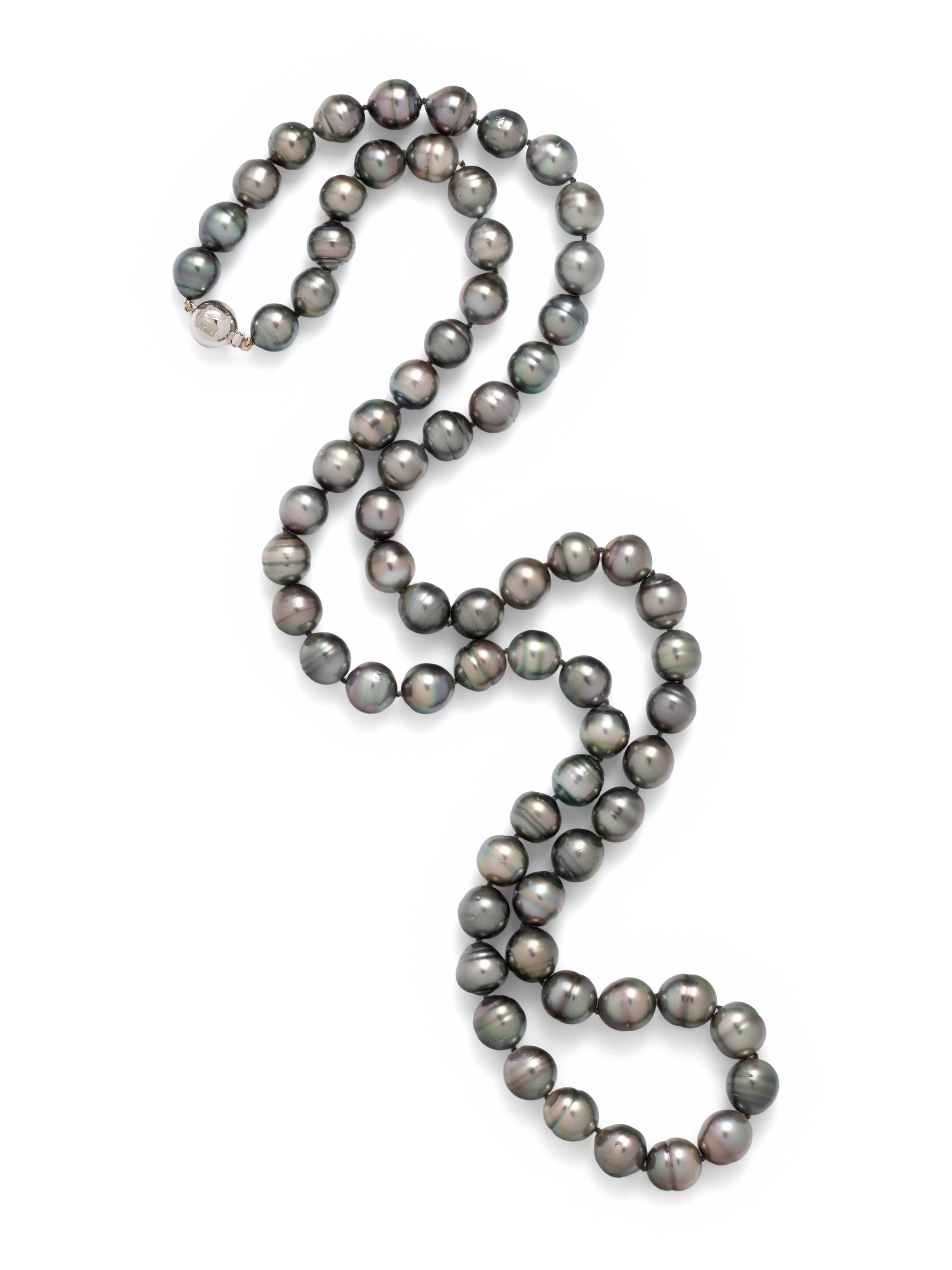 MASTOLONI, CULTURED TAHITIAN PEARL NECKLACE