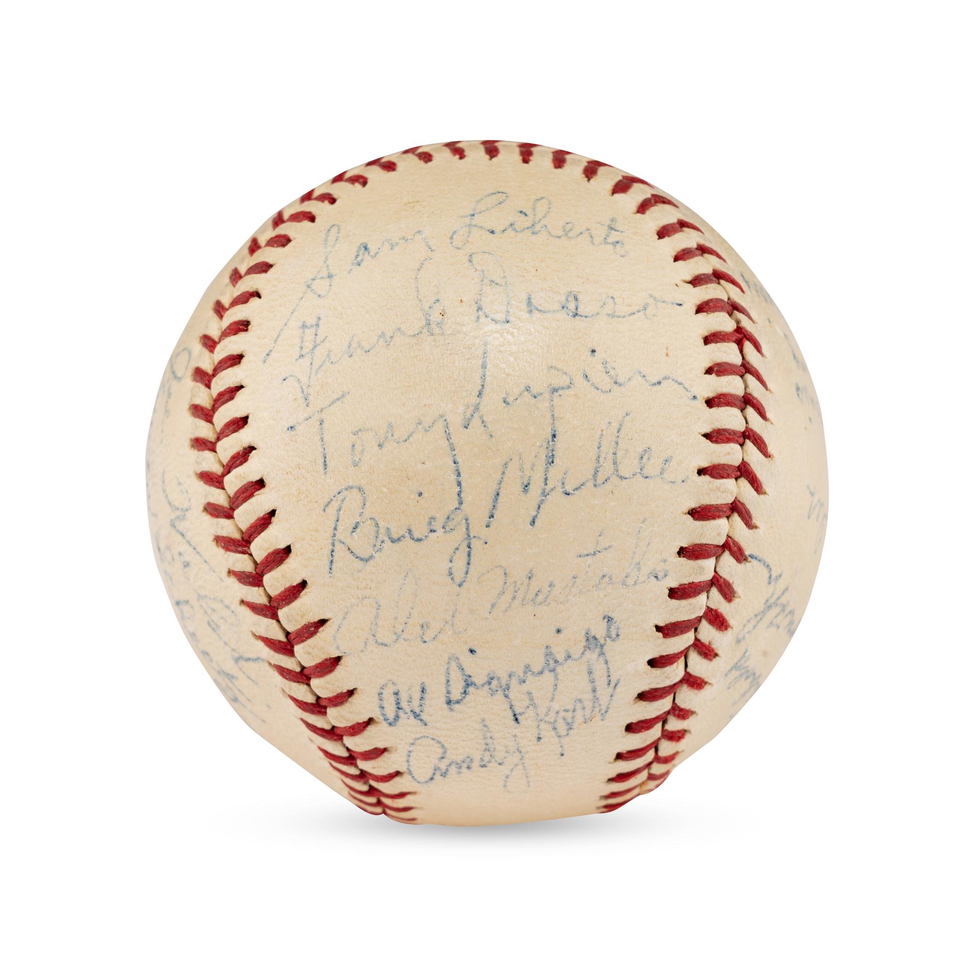 A 1939 Scranton Red Sox Team Signed Autograph Baseball