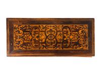A German Marquetry and Walnut Table Cabinet