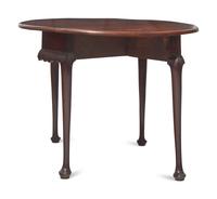 A Queen Anne Mahogany Drop-Leaf Tea Table, Massachusetts, Circa 1750