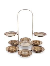 An American Silver Canapé Server