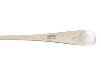 An Early Gorham Silver Olive Spoon and Seafood Forks