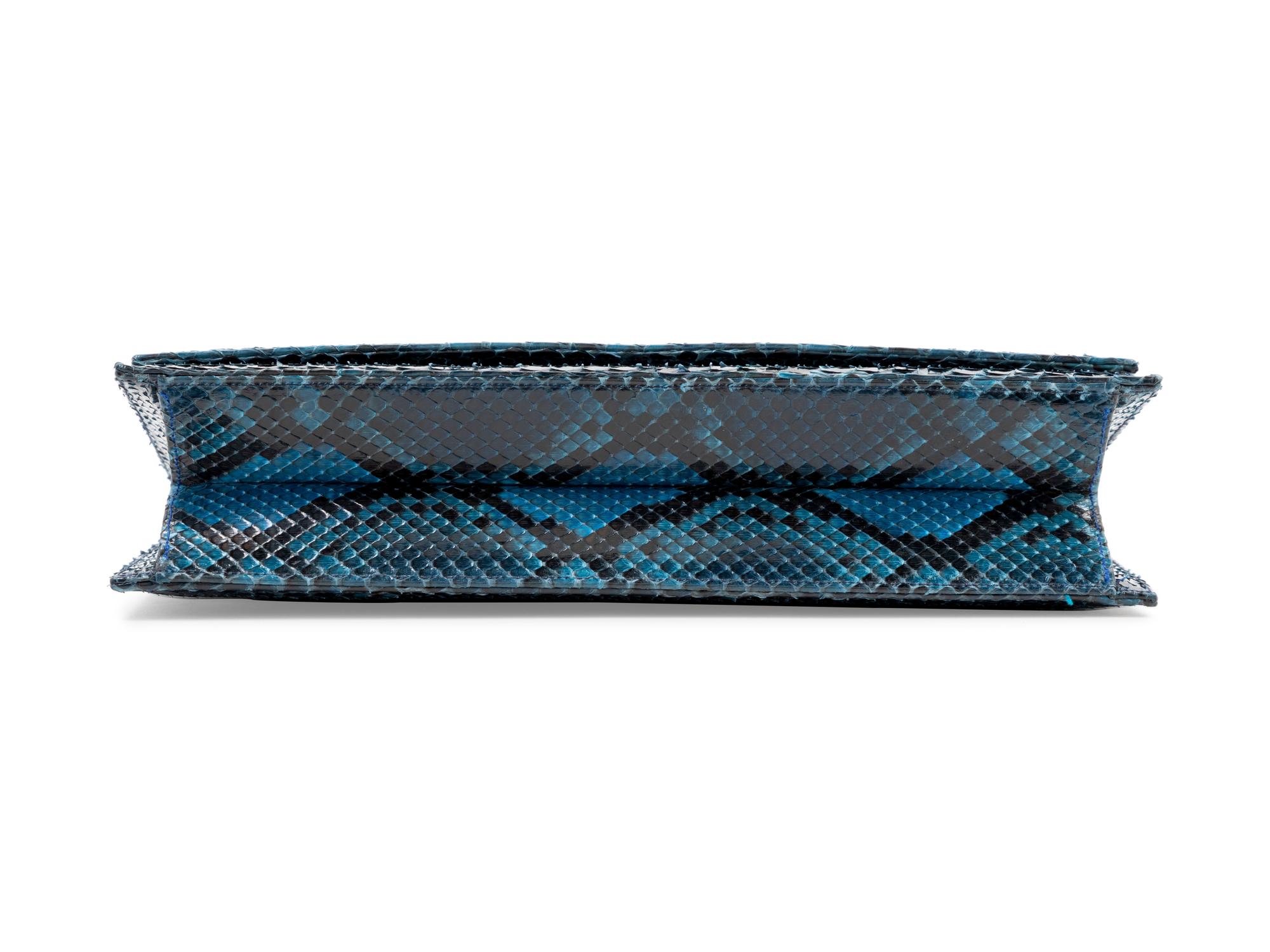 Judith Leiber Blue Skin Bag,