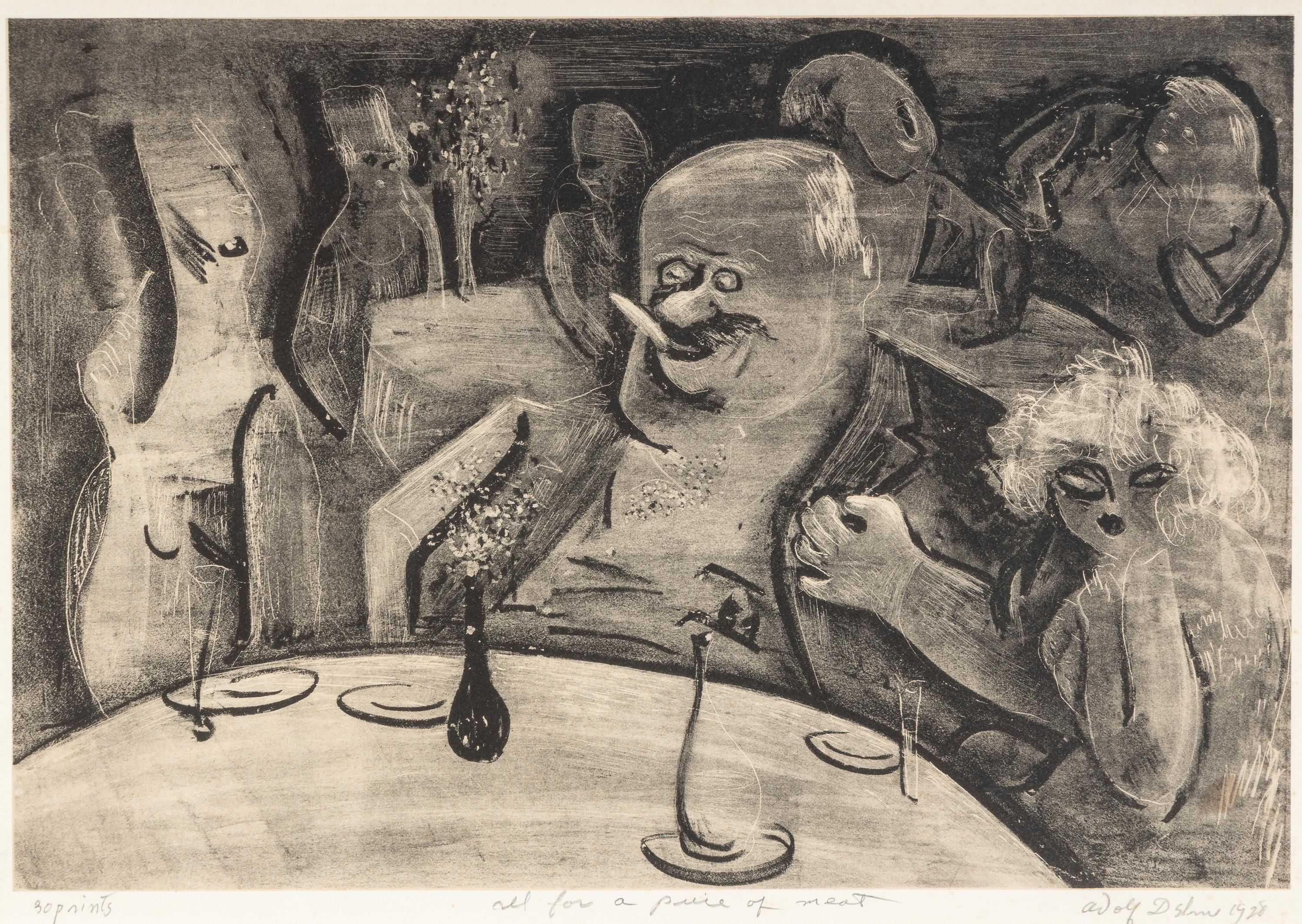 All for a Piece of Meat, 1928 and Naked Truth Pursued by Bare Facts, 1945 (two works)