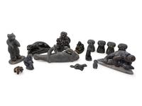 A Collection of Inuit Carved Stone Figures