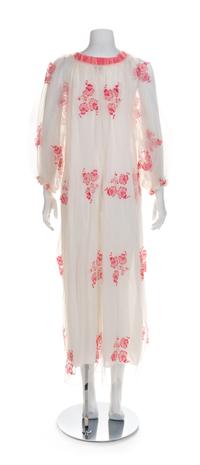 Two Vintage Sheer Dresses, 1960s Robe size label: Medium