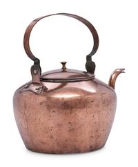 A Signed American Copper Tea Kettle
