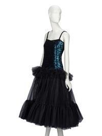 Saint Laurent Rive Gauche, Sequin & Tulle Cocktail Dress, 1983