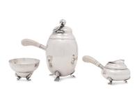 An American Silver Three-Piece Coffee Service