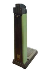 An Art Deco Stand-Up Scale 11" W x 21.5" D x 40.5" H — United States, Circa 1920