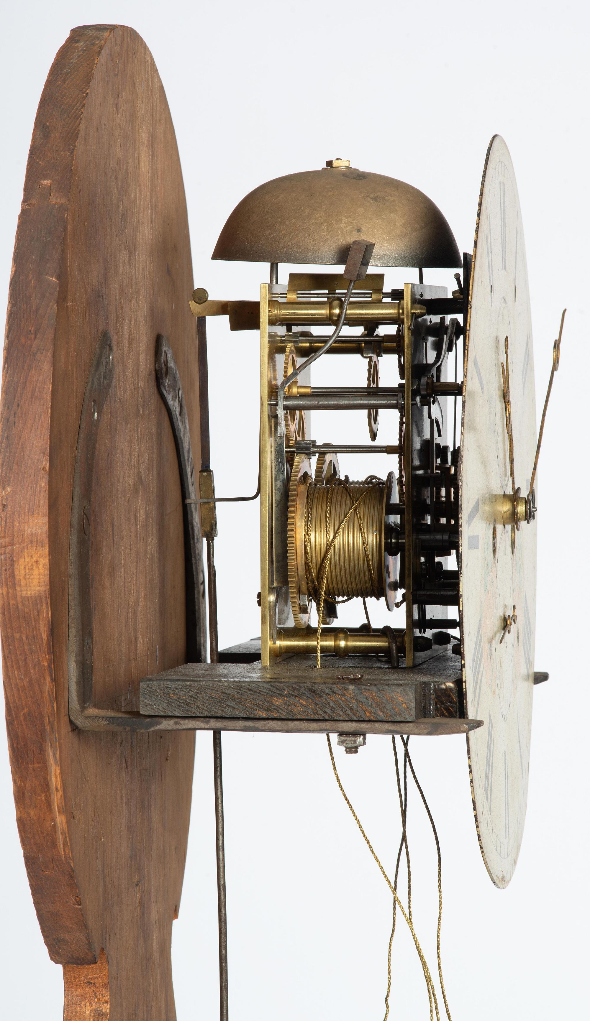 A Scottish Maple, Walnut and Mahogany Tall Case Clock