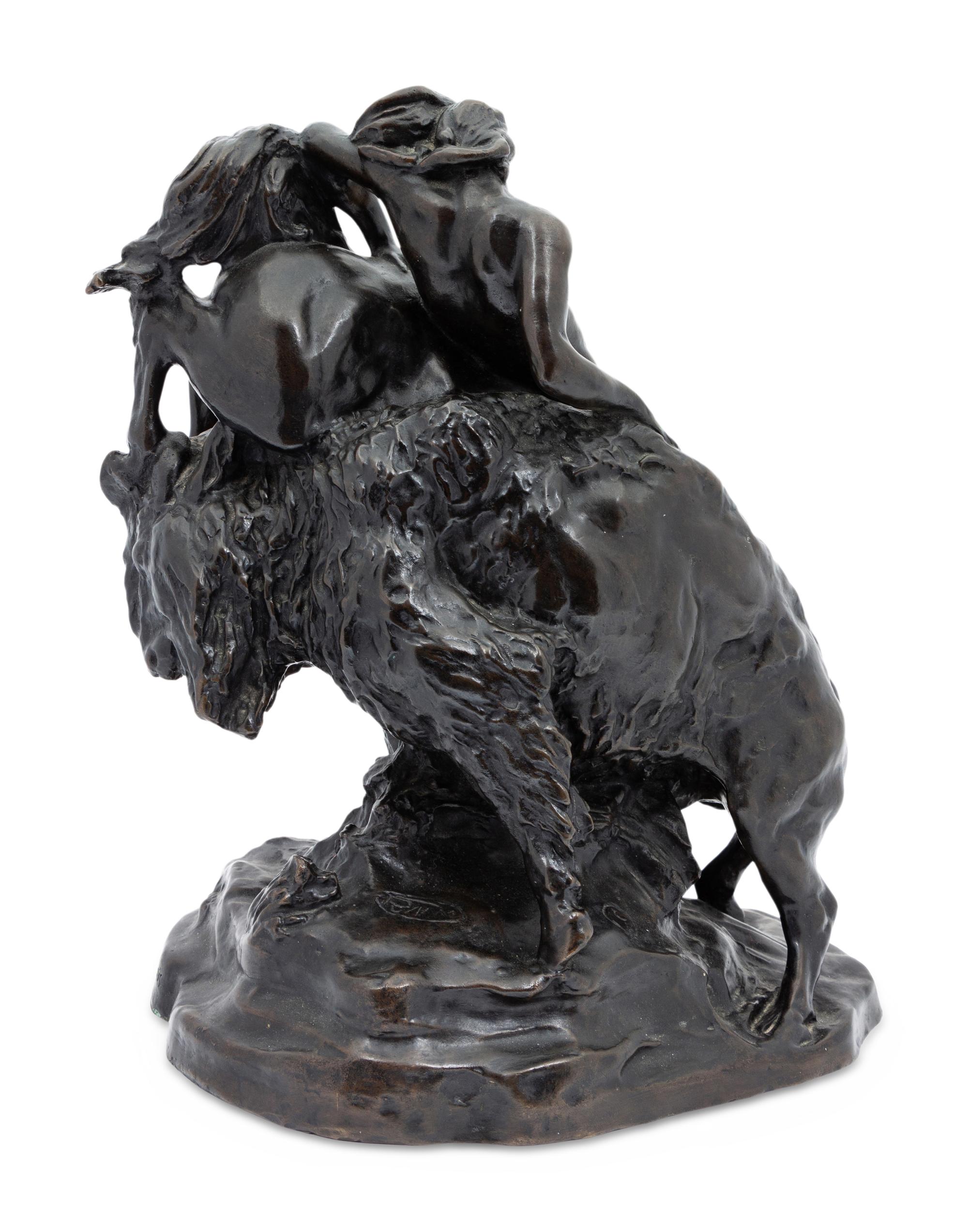 Combat: Indian, Horse and Buffalo