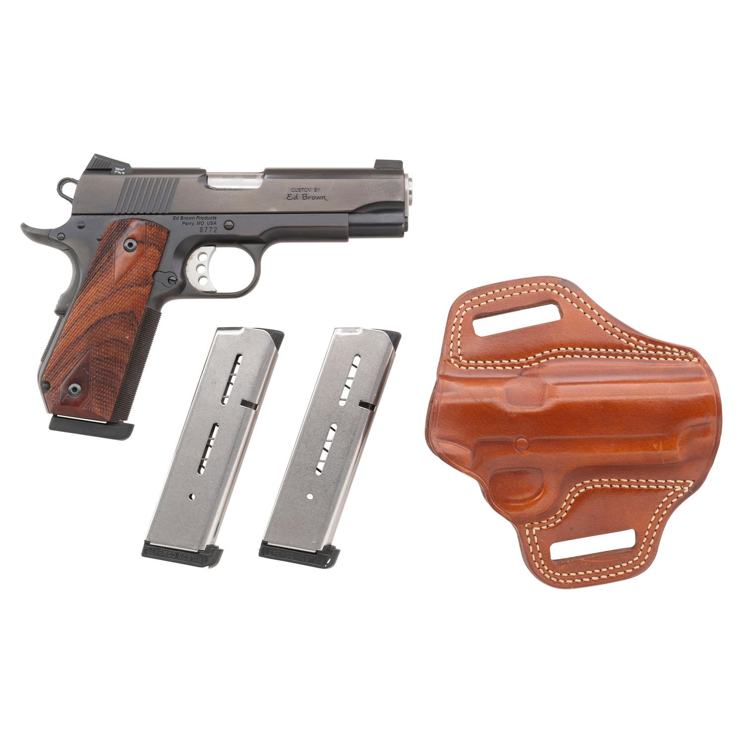 *Ed Brown Executive Carry 1911 Pistol with Holster & 3 Wilson Magazines