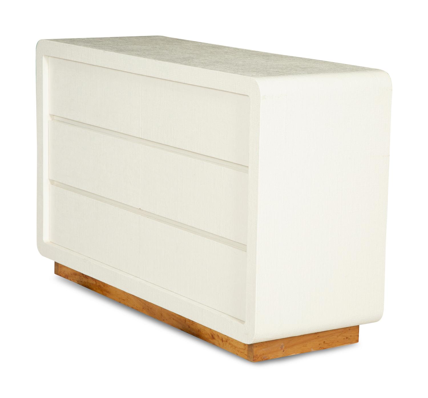 A Five-Piece Group of White Lacquered Furniture