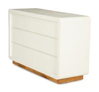A Five-Piece Group of White Lacquered Furniture