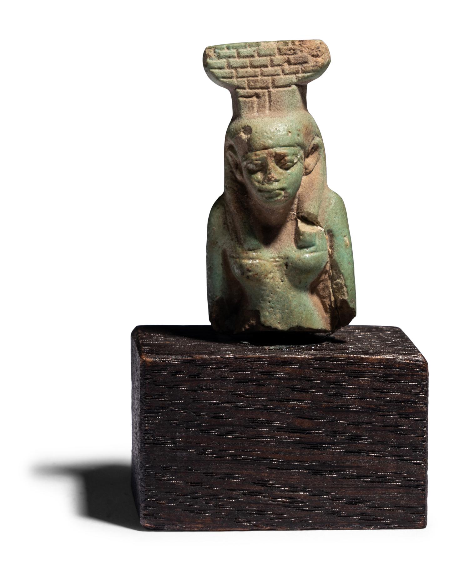 An Egyptian Faience Fragment of Nephthys