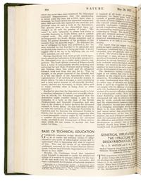 WATSON, James Dewey (b. 1928) and Francis Harry Compton CRICK (1916-2004). “Molecular structure of nucleic acids.” In: Nature , Vol. 171, No. 4356, pp. 737-741. London: Fisher, Knight & Co. Ltd., for Macmillan & Co., Limited, April 25, 1953. -- WATSON and CRICK. "Genetical implications of the structure of deoxyribonucleic acid." In: Nature , Vol. 171, no. 4361, pp. 964-967. London: Fisher, Knight & Co., Ltd., for Macmillan & Co., Limited, May 30, 1953.