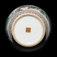 A Chinese Famille Rose Porcelain 'Landscape' Yuhuchun Vase, 20th Century — 近代 粉彩山水圖雙耳瓶