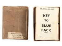 [WORLD WAR II]. Aircraft Recognition Silhouette cards and Emergency Signaling Mirror.