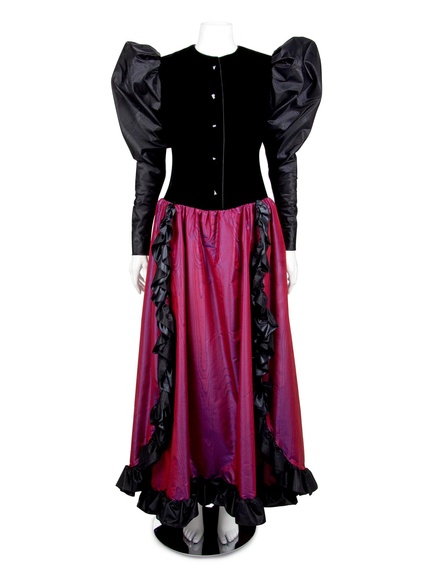 Two Givenchy Evening Gowns and One Bill Blass Cape and Skirt Ensemble, 1970s-1980s — Sold to benefit the Art Acquisition Fund at the Indianapolis Museum of Art at Newfield.