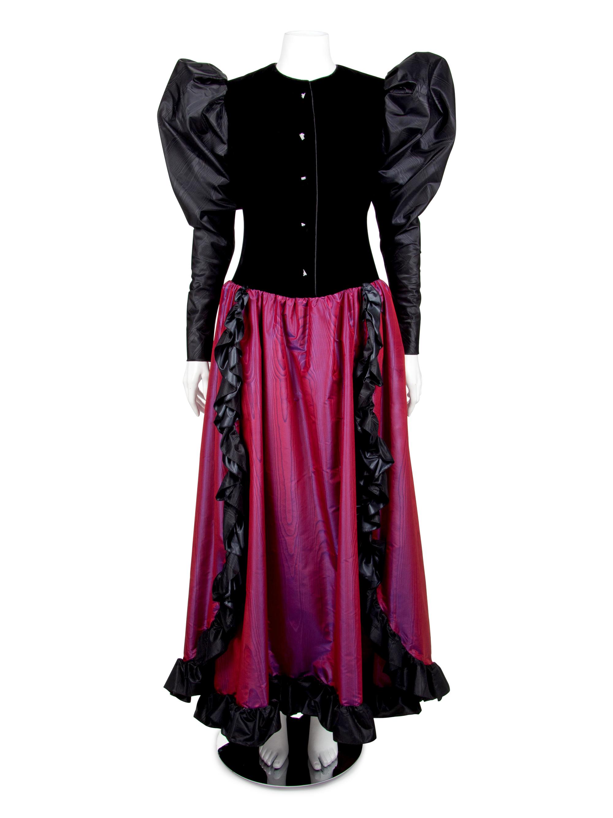 Two Givenchy Evening Gowns and One Bill Blass Cape and Skirt Ensemble, 1970s-1980s — Sold to benefit the Art Acquisition Fund at the Indianapolis Museum of Art at Newfield.