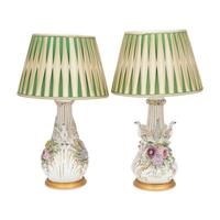 A Pair of German Porcelain Vases