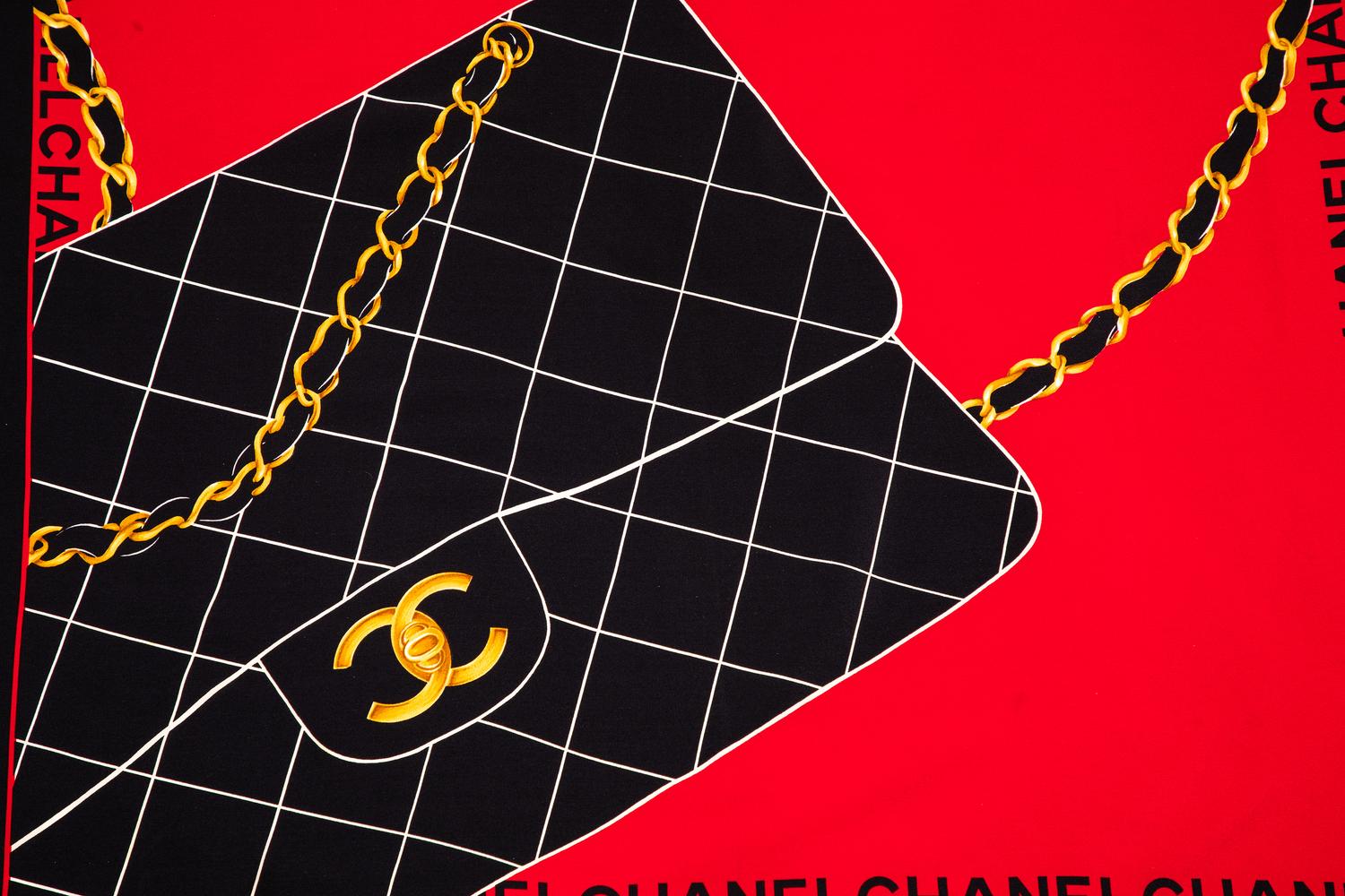 Chanel Silk Scarf, 1980-90s