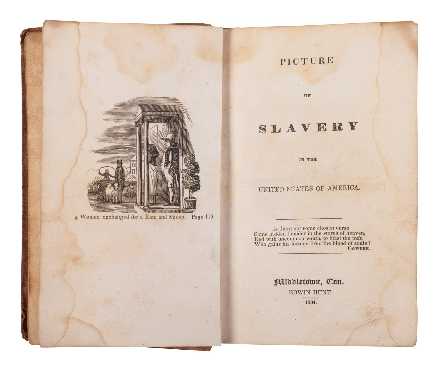 CLARKSON, Thomas (1760-1846). An Essay on the Slavery and Commerce of the Human Species, Particularly the African. In Three Parts. Georgetown, K[Y]: J. N. Lytle for Rev. David Barrow, 1816.