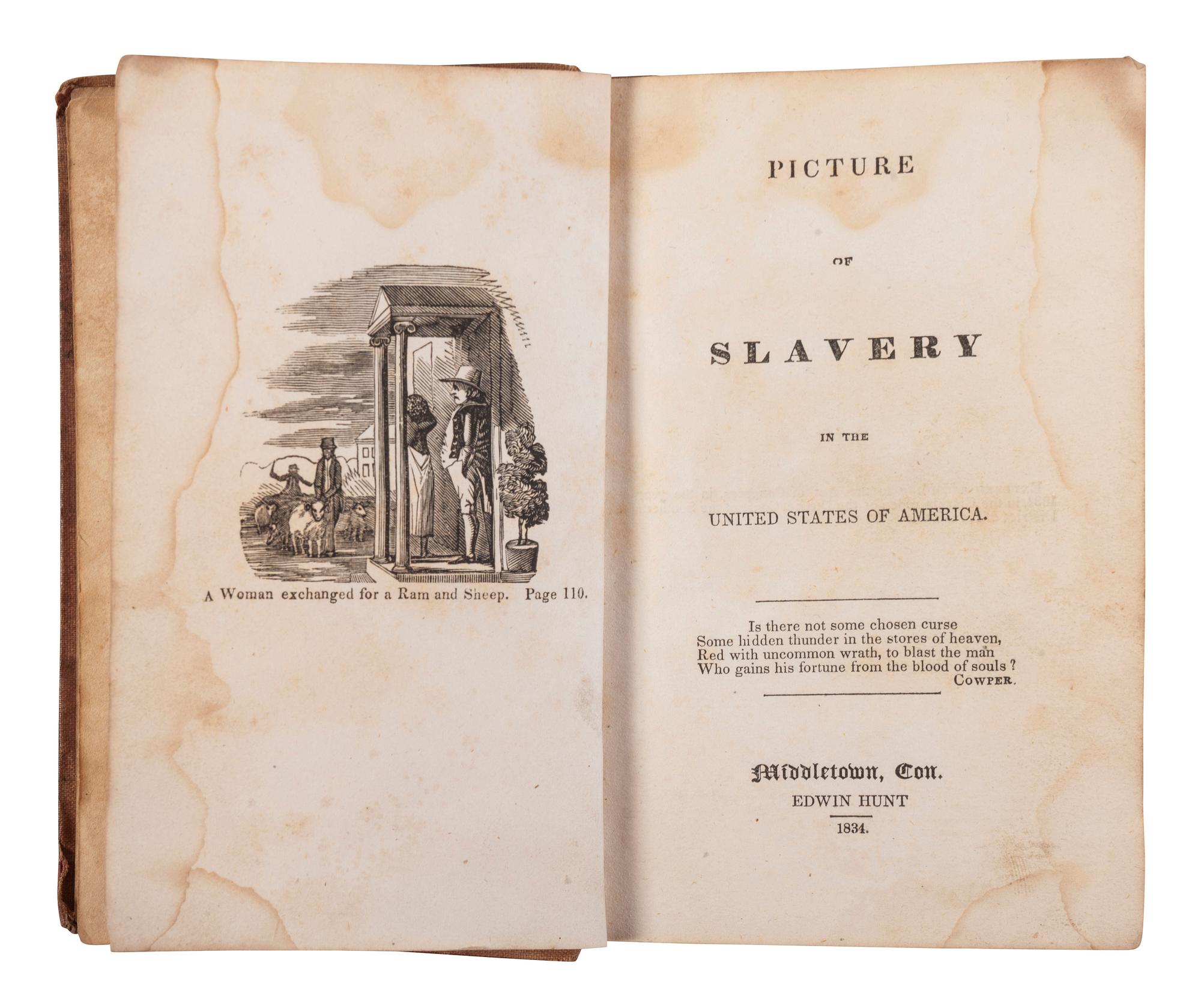 CLARKSON, Thomas (1760-1846). An Essay on the Slavery and Commerce of the Human Species, Particularly the African. In Three Parts. Georgetown, K[Y]: J. N. Lytle for Rev. David Barrow, 1816.
