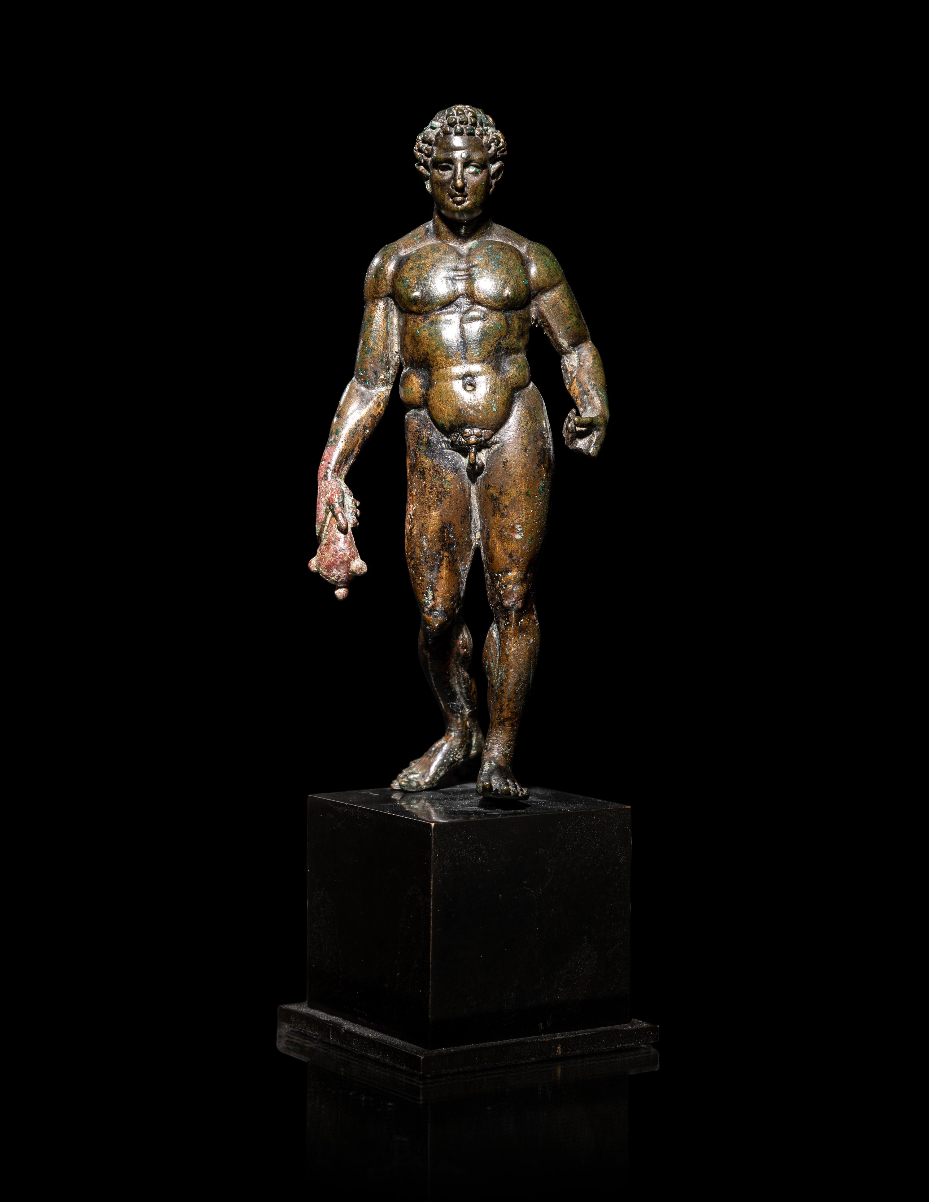 A Hellenistic Bronze Hermes with Silver Inlay