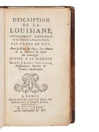 [AMERICANA]. HENNEPIN, Louis (1640-1704). Description de la Louisiane, nouvellement decouverte au Sud'Ouest de la Nouvelle France . Paris: Widow of Sebastien Hure, 1683.