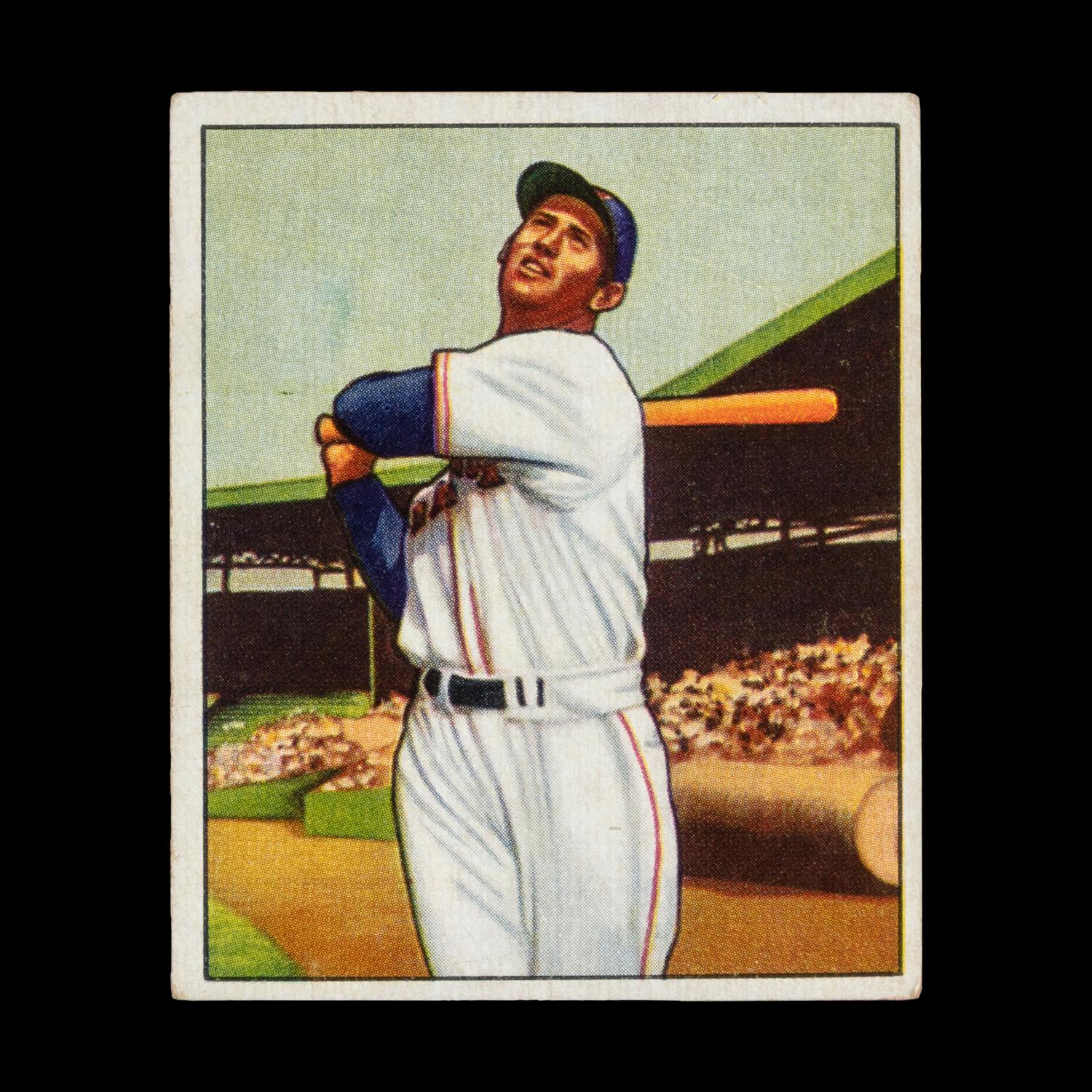 A 1950 Bowman Ted Williams Baseball Card No. 98