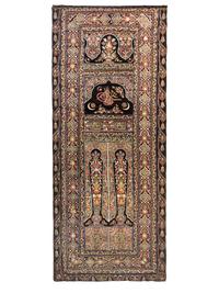 An Ottoman Chain Stitch Embroidery Wool Panel