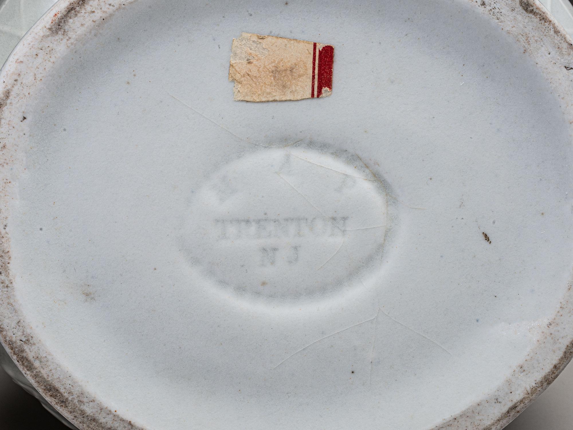 Two Millington, Astbury and Poulson White Glazed Molded Porcelain 'Colonel Elmer Ellsworth' Commemorative Pitchers