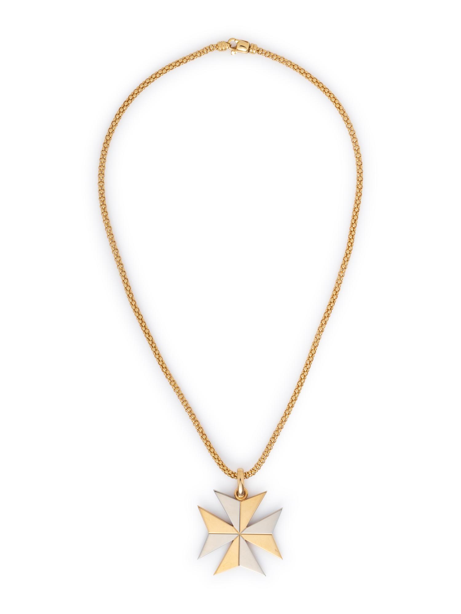 BICOLOR GOLD PENDANT/NECKLACE