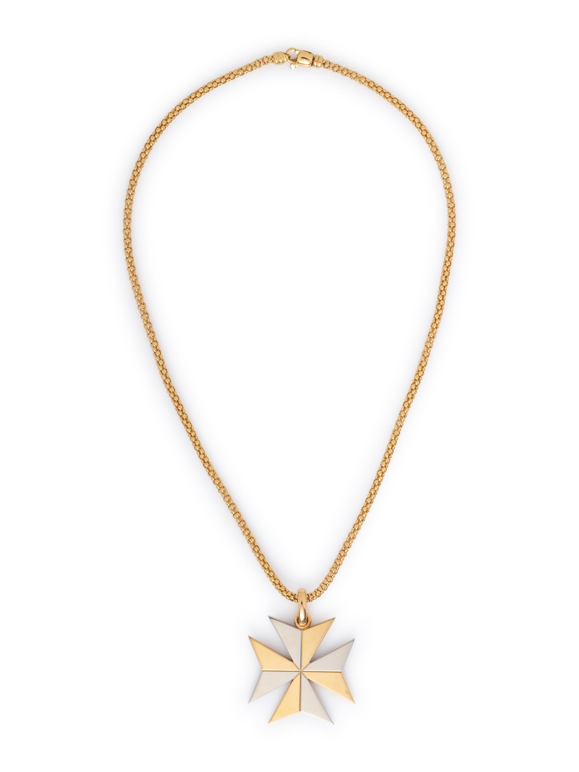 BICOLOR GOLD PENDANT/NECKLACE