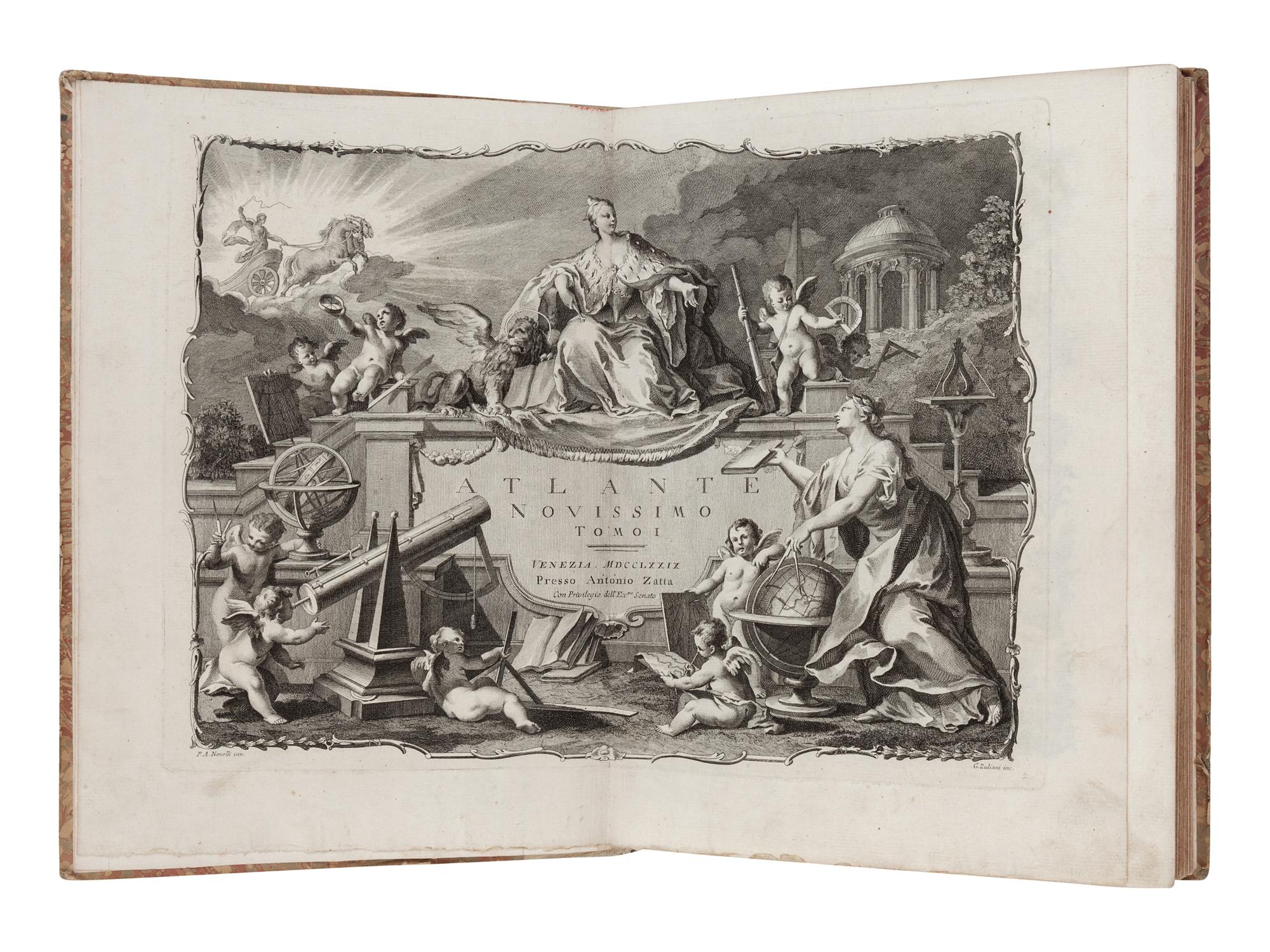 [MAPS & ATLASES]. ZATTA, Antonio (fl. 1757-97). Atlante Novissimo . Venice: Antonio Zatta, 1775-1785.