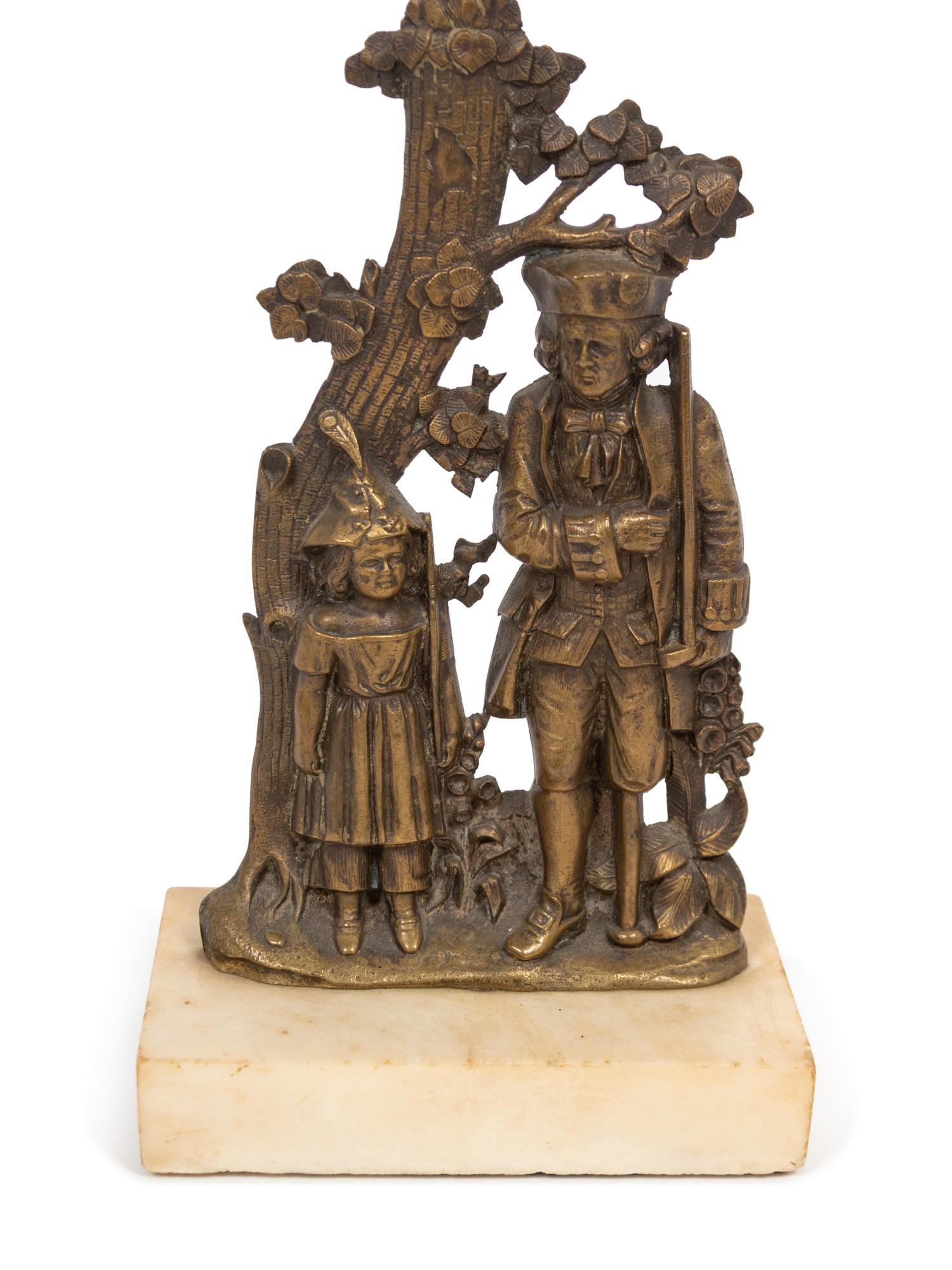 A Pair of Victorian Brass Girandoles