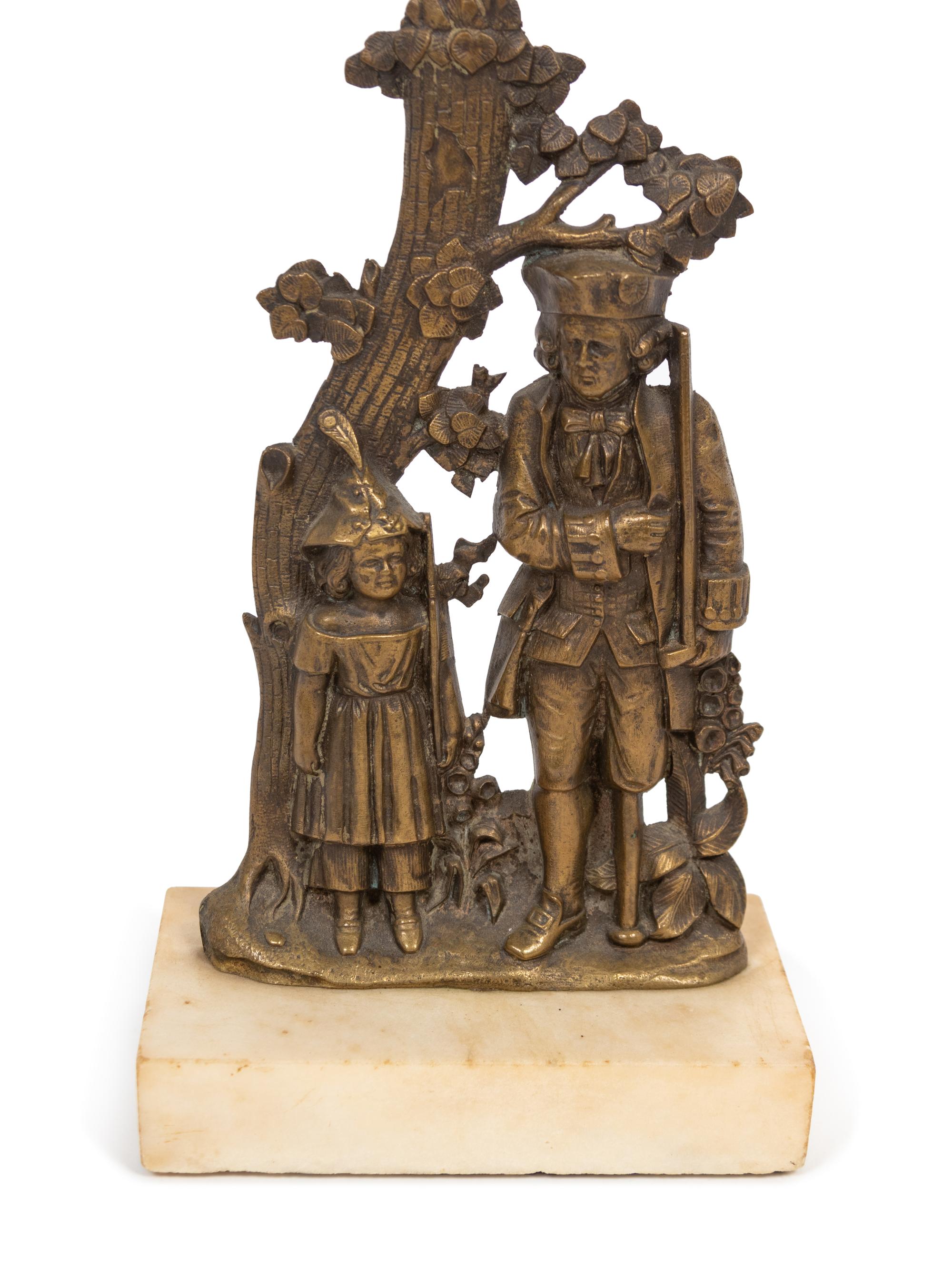A Pair of Victorian Brass Girandoles