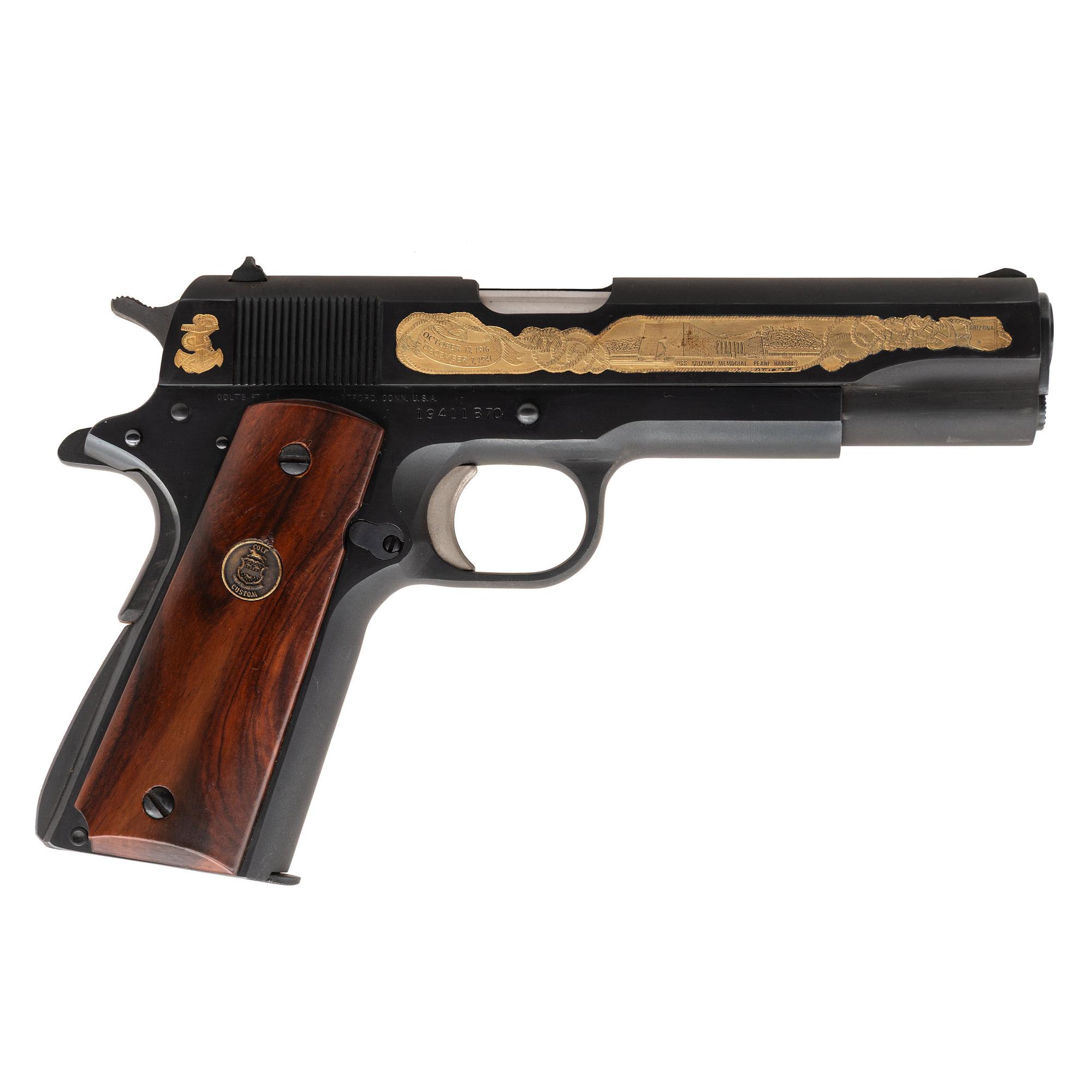 *Colt Battleship Edition U.S.S. Arizona Commemorative Series 70 in Presentation Case