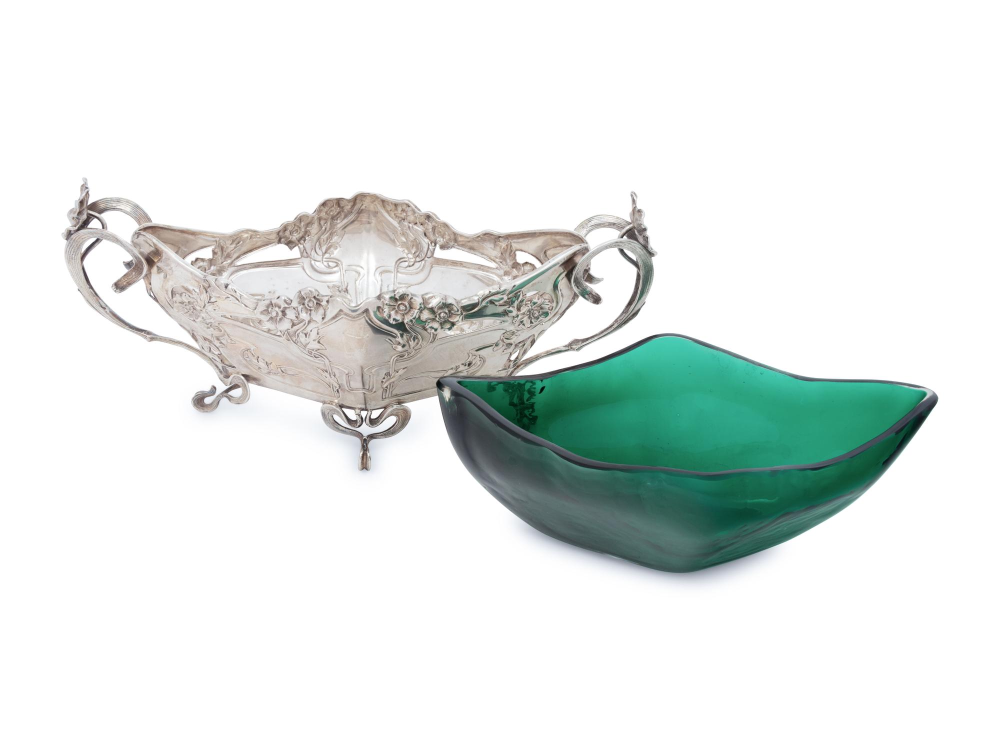 An Austro-Hungarian Art Nouveau Silver Center Bowl