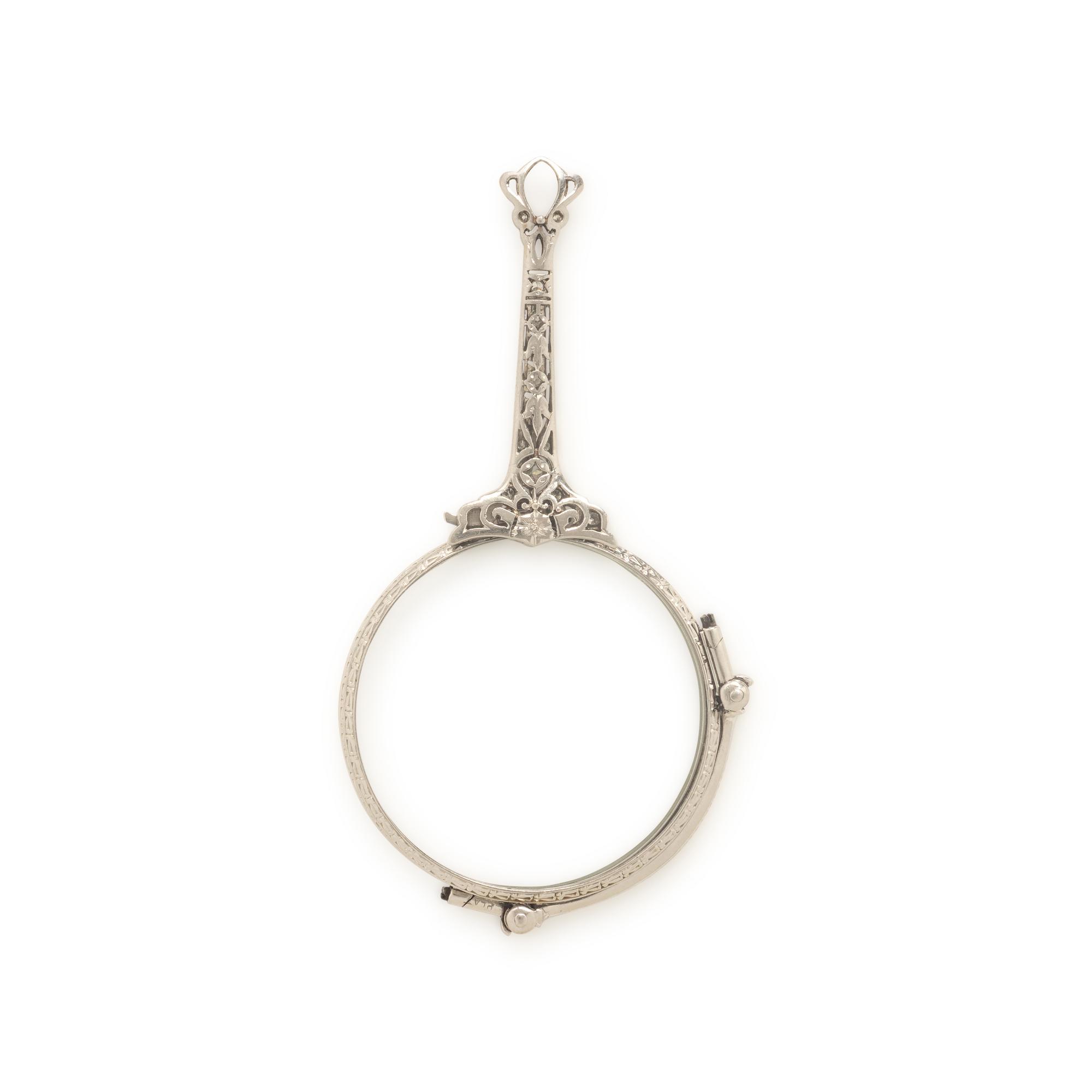 Platinum and Diamond Lorgnette